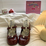 Breakj Fairy Wind Lolita Shoes New Daily Soft Base Does Not Tired Round Head Thick Leather