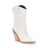 Breakj Ankle Boots Fish Scale Pointed