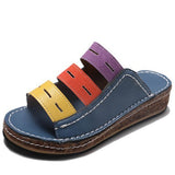 Breakj Slope With Fish Mouth Cool Slippers Women Thick Bottom Size 40 43 Yards Of Color Roman Cold
