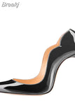 upper women customize stilettos 8cm 10cm 12cm high heels pointed toe party dress club dance plus size 46 pumps