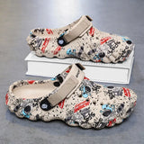 Slippers Men's Winter 2025 New Home Thick Bottom Plus Velvet Warm Cotton Shoes EVA Stinging Feel Cotton
