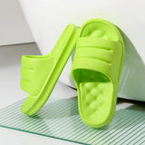 Candy Color Platform Women's Home Slippers 2022 Soft Massage Soles Non Slip Sides Woman Indoor Flat Flip Flops