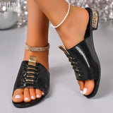 Breakj Cool Slippers Women's Spring And Summer Coarse And Beef-Shoeed Women's Sandals Fish Mouth Side Zip Retro Women's Shoes