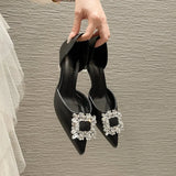 New Cat With Low Heel Sandals Women's Versatile Stylish Fairy Simple Single