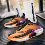 Breakj New Hollow Popcorn Soft-Soled Running Shoes Men's Training High-Ball Shock-Absorbing Breathable