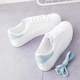 Breakj White Shoes Women 2025 Spring And Autumn New Fashion Flat Shoes Students Breathable Women's Shoes Net Red Single Shoes Casual White
