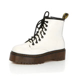 Breakj New Women's Boots Martin Boots High-Quality Autumn And Winter Pine Cake Thick-Bottomed Punk Women's Short Boots Fashion Women's
