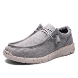 Summer New Men's Canvas Boat Shoes Outdoor Lightweight Soft Slip On Loafer Fashion Casual Non-Slip Deck Shoes Big Size