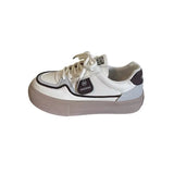 2023 New Flat Cream Small White Shoes Women's Color Lace Fashion Casual Sports Shoes Board Shoes