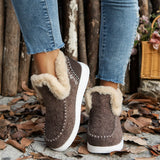 Breakj New Winter Women's Cotton Shoes Plus Plus Thick Hair Side Warm Cotton Shoes Women's