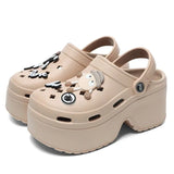 Chunky Platform Sandals 2024 Summer Women Summer Eva Thick Sole Clogs Garden Shoes Woman 2024 New Closed Toe Non-Slip