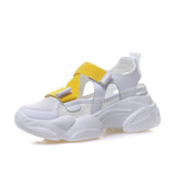 Breakj Sandals Women's Summer 2023 New Velcro Stick Soft Soles Increase Thick Bottom Hollow Breathable Old Dad