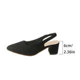 Breakj New Denim Back High Heel Shoes Sharp Head Light Single Shoes Fine Heel Head Large Size Sandals