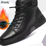 Autumn New High Top Work Shoes for Men Platform Ankle Boots Fashion Quality Boots Outdoor Booties Zapatos De