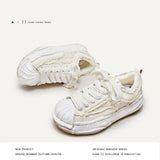 Breakj Shoes Deconstruction And Dissolution Series Of Autumn And Winter New Lace Thick-Soled High-Board Shoes Men's Fashion Shoes Men's And Women's