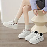 Breakj Women's Shoes 2025 New Thick Soles To Increase The Small Casual Sneakers In The Tide Of Students White