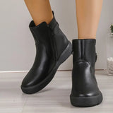 Boots British Style 2023 Autumn And Winter New Spring And Autumn Single Boots Retro Thick Soles Chelsea Short Boots In