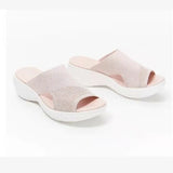 Breakj Casual Single-Shoe Women's 2023 Summer New Flat Bottom Fish Mouth Mesh Breathable Women Wear