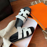 Breakj 2024 Summer New Slippers Women Thick-Bottomed Magic Sticker Fashion New
