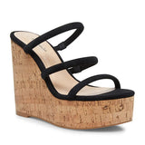 New Large-Size Fashion Slope Heel Waterproof Platform Women's High-Heeled Sandals Muller