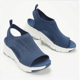 Breakj New Large-Size Flying Thick-Soled Casual Sandals Women's Shoes Fish Mouth Breathable Summer Sports