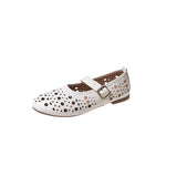 Breakj New Breathable One-Word Buckle With Flat Bean Shoes Single