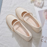 Breakj Red Fairy Temperament Mary Treasure Shoes Women 2025 Summer New Thick Heel High-Heeled Women Pure Color Bion Fashion