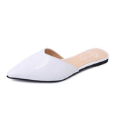 Slippers Fashion Pointed Flat Shoes 2021 Summer Solid Color Simplicity Slip on Leisure Ladies External Wear Women
