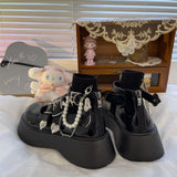 Mary Jane Shoes Women Lolita Shoes Buckle Strap Girls Cosplay Platform Heels Shoes Chunky Pumps Women Shoes Cosplay