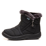 Waterproof Snow Boots for Women Winter Shoes Warm Plush Platform Ankle Boots Woman Big Size Non Slip Low Heel