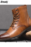 Leather Men Chelsea Boots Classic Men Boots Outdoor Warm Leathers Shoes Comfortable Walking Shoes Botas De
