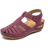 Breakj Summer New Sandals Large Flat Bottom Slope And Hollow