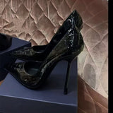 Breakj Version Of Princess Shoes 2025 Spring New Pointed Leather Fine Heel High Heels Light Mouth Small Single Shoes Red Wedding