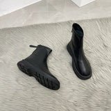 Women Long Boots Thick Sole Ladies Zipper Knight Flats Heel Boots Fashion Knee-high Boots Botas Mujer Invierno Winter
