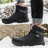 Breakj Leisure Sports Men's Outdoor Cotton Shoes Fashion Snow Boots Outdoor Hiking Shoes Cotton Shoes Men's