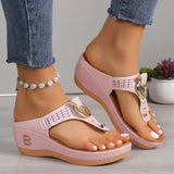 Breakj Women's Shoes 2025 Summer New Beach Clip Slope And Cool Slippers Women's Women's
