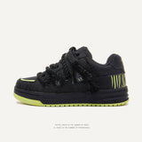 Breakj Shoes Destruction Series Street Small Black Shoes Men And Women The Same Couple Shoes Bread Shoes Fashion Shoes Men's