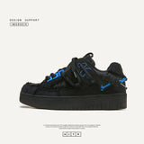 Breakj Shoes Destruction Aesthetic Series Of National Tide Leisure Youth Trend Anti-Slip Wear-Resistant High And Low Gangs Shoes Men's