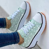 Sneakers Women Shoes 2022 Pattern Canvas Shoe Casual Women Sport Shoes Flat Lace-Up Adult Zapatillas Mujer Chaussure