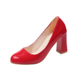 New Spring And Autumn Style Baotou Thick-Heeled High-Heeled Sandals Thick High-Heel Fashion Suit Solid Color Large-Size High-Heeled