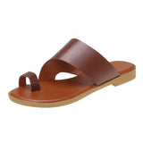 Breakj Summer Cool Slippers Women's Large-Size Coated Toes Wearing Casual Beach