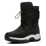 Breakj Winter New Tide Leisure High-Top Cotton Boots Outdoor Snow Boots Men And Women Plus Velvet Warm Cotton
