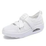 Breakj Summer New Breathable Hot Air Cushion Women's Single Shoes Thick-Soled Air Cushion Women's Casual Shoes Magic