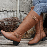 Breakj Side With Pointed Female Boots 2025 Autumn And Winter New High Barrel But Knee Out