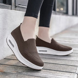 Breakj Sleeve Sleeves Of Lazy People Thick Soles To Increase The Air Cushion Sports Rocking Shoes New Fly Weaving Mesh Breathable Casual Women's