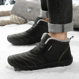 Men Boots 2023 Winter Snow Boots Men's Non-slip Cotton Shoes Outdoor Leisure Sports Cotton Boots Waterproof Warm Ankle