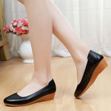Breakj Round Head Pedal Women's Shoes With High Heel Heel Singles Thick-Sed Waterproof Table Is Installed In The Work Of Shallow-Mouthed