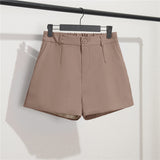 Breakj Spring And Summer Shorts Female Autumn Summer 2024 New High Waist Khaki Boot Pants Are Versatile With A Thin Korean Version Of Wide Leg