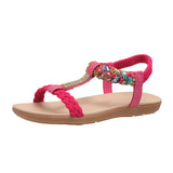 Summer New Fashion Trend Women's Sandals Elastic Belt Lightweight And Comfortable Sandals Plus Size