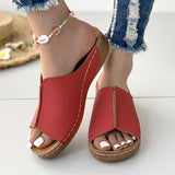 Women's Shoes Comfortable Slope With Slippers Simple Large Size Autumn Summer New Cool Drag